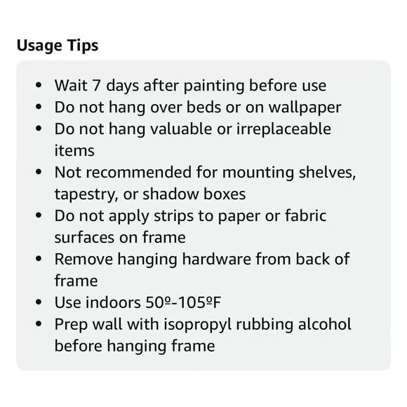 Command Medium Picture Hanging Strips 17204ES Damage Free Strong White, 6 Pairs - Picture 4 of 6